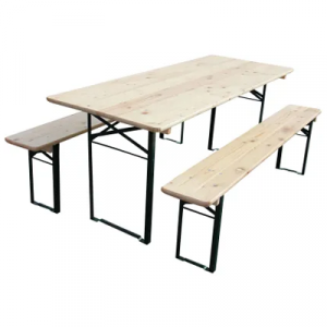 Sörasztal keskeny + 2 db sörpad